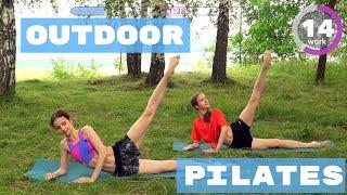 OUTDOOR PILATES WORKOUT for LEGS & CORE ballet inspired