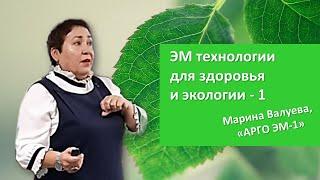 Новые технологии для здоровья и экологии - часть 1. ЭМ продукция Арго. Выступление Марины Валуевой