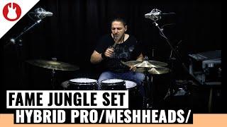 Dirk Sengotta präsentiert das Fame Jungle Set Hybrid Pro (Meshheads) | MUSIC STORE