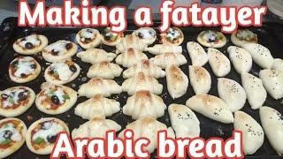 MAKING A FATAYER||ARABIC BREAD||BUHAY DH SAUDI ARABIA