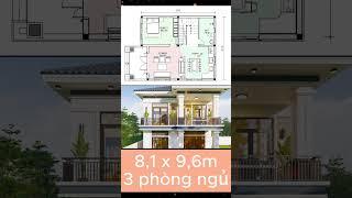 Nhà 2 tầng mái nhật cho vợ chồng trẻ eo hẹp chi phí.  #xaydungdongminh #dongminhhome #maunhadep