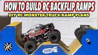 How To Build RC Monster Truck Backflip Ramps - DIY for your Losi LMT or Axial SMT10!