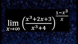 Limites de funciones exponenciales, limites con exponentes, x aproximándose al infinito