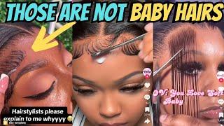 BABY HAIRS-MODERN STREET CRICKETS ARE USING LEAVE OUT,WEAVE AND TATTOOED BABY HAIRS