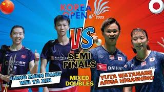 WATANABE/HIGASHINO (JPN) vs JIANG Zhen Bang/WEI Ya Xin (CHN) |SF-Mixed Doubles|  Korea Open 2023