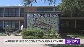 Alumni take final walk through old Mary Carroll High School campus