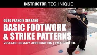 BASIC FOOTWORK | STRIKES & SPARRING CONCEPTS in Filipino Martial Arts | FMA SCHOOL | KALI | ARNIS