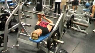 Krista Schaus - Speed Bench - 100 lbs x 3 (8-12 sets).AVI