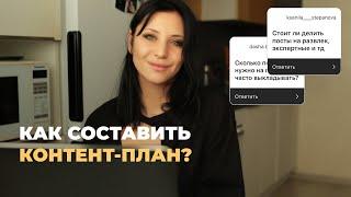 Как составить КОНТЕНТ-ПЛАН на месяц за 15 минут  // инструкция, шаблон контент-плана.