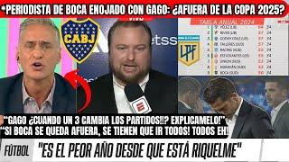 Periodista Hincha de BOCA ESTALLA Contra GAGO y DIRIGENCIACRISIS Profunda y PANORAMA DESOLADOR