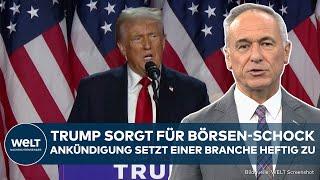 USA: Börsen-Beben! Heikle Personalie von Trump sorgt für Schock in einer Branche!