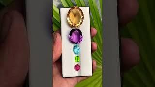 Citrine, Amethyst, Topaz, Peridot and Tourmaline ️‍.                          #short #shorts