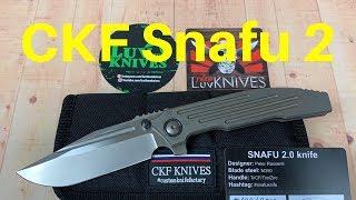 Custom Knife Factory (CKF) Snafu 2 Integral  Peter Rassenti Design