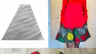 How to draft flared shorts| easy method @style with ufuoma omoluru #circleshorts#180flare#shorts