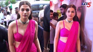 Actress Shraddha Das New Look at Salon Opening | TV5 Entertainment