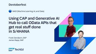  Using CAP and Generative AI Hub to call OData APIs that get real stuff done in S/4HANA