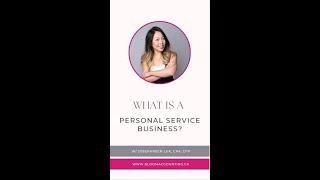 What is a Personal Service Business?