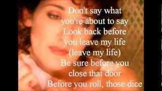 Celine Dion - Think Twice (lyrics)