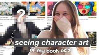 hiring artists to draw my book characters (oc's!) ️ (a writer's reaction)