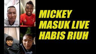 Kecoh betul Mickey kalau masuk Live