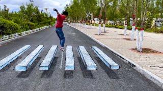 Amazing Painting 3D Art On The Road Like Real Art Box