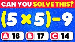 The Ultimate Math Quiz! ️ | Easy, Medium, Hard & Impossible Levels