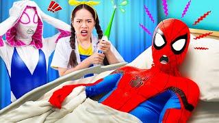 Chief Soyay Gets Trouble Help Spider Man Sneaking into Superhero Hospital | Soyay Life Hospital #13