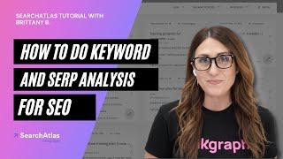 How to do Keyword and SERP Analysis for SEO | SearchAtlas Tutorial