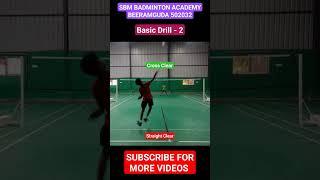 Badminton Basic Drill 2 SBM Badminton Academy Beeramguda 502032 SBM Sports Club Green Meadows Colony