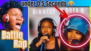 KO || She Came Unprepared And  Started Crying ||  RINNEGY VS DREA Q Rap Battle