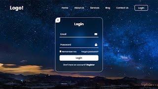 Create A Website With Login And Register   HTML CSS   JavaScript login and registration form