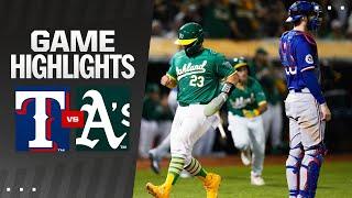 Rangers vs. A's Game Highlights (9/24/24) | MLB Highlights