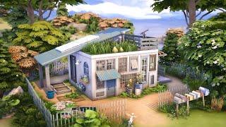 Seaside Tiny House  | The Sims 4 | Speed Build with Ambient Sound | No CC