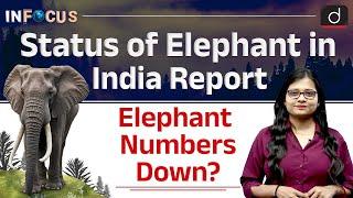 What is the Status of Elephant in India? | Elephant Census Report | InFocus | UPSC | Drishti IAS