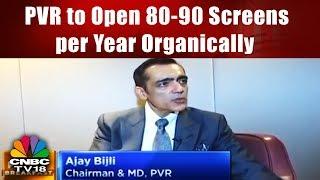 PVR to Open 80-90 Screens per Year Organically; Inorganic Options Also on Table