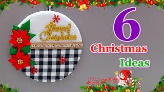 6 Affordable Christmas Decoration ideas from different material | DIY Christmas craft idea487