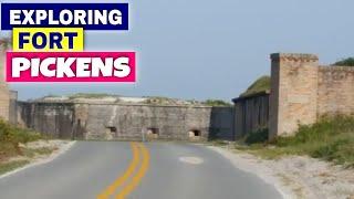 HIKING EXPLORING FORT PICKENS Summer 2018 Road Trip Day 4 Roadtrip truck camper shell bed topper