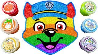 Satisfying Video l How To Make Rainbow Paw Patrol Bathtub With Glitter Slime l Making By Sunny C