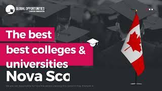 THE BEST COLLEGES & UNIVERSITIES IN NOVA SCOTIA, CANADA