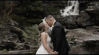 Meghan + Michael Full Highlight Film // Epic waterfall wedding at Ledges Hotel // Poconos wedding