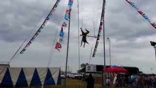 Fearless Flores Circus. Globe of death motorcycles