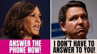 Kamala Got MAD, Says Gov. IGNORED Her Call, Then He CLAPPED Back! | Kamala Harris vs. Ron Desantis