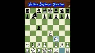 Sicilian Defense Opening Trap #chess #chessopeningtraps