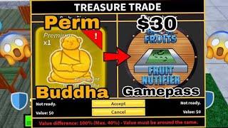 What people trade for Permanent Buddha in Blox Fruits!  Trading Perm Buddha!!  W or L