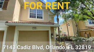 7143 Cadiz Blvd, Orlando, FL 32819   FOR RENT   Dr  Phillips Neighborhood