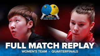 FULL MATCH | WANG Manyu (CHN) vs MISCHEK Karoline (AUT) | WT QF | #ITTFWorlds2018