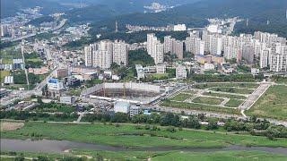 경기광주역 공공지식산업센터 현장, 경안천뷰