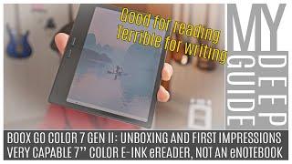Boox Go Color 7 Gen II: Unboxing and First Impressions | A Capable 7" Color E-Ink Android Tablet