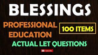 Blessings! Possible Questions for March 23, 2025 LET