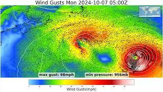 Hurricane Milton - Storms detected in the 2024-10-05 00z GFS Run